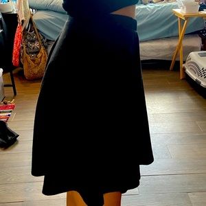 Black skater skirt
